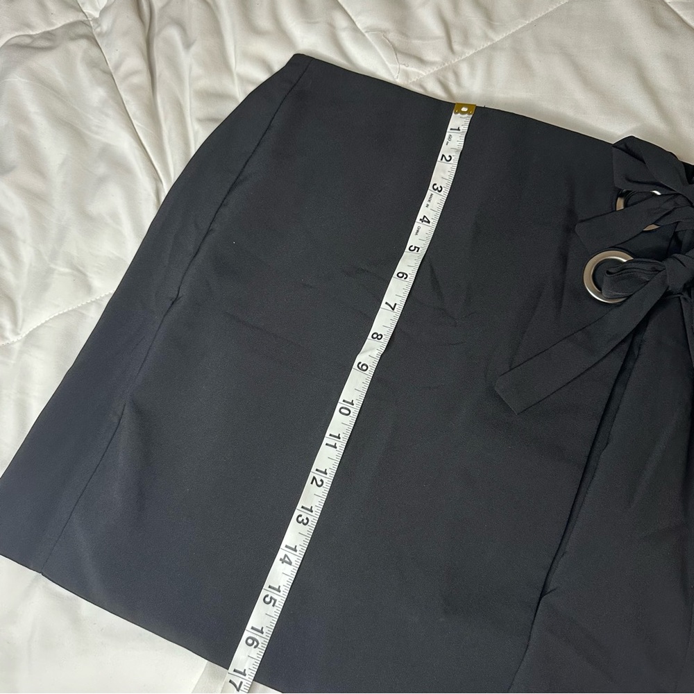 Lulu’s Chic for the Week Black Wrap Mini Skirt - Picture 9 of 10